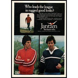 1978 Jantzen Field Day Activewear Vintage Print Ad Running Jogging Wall Art